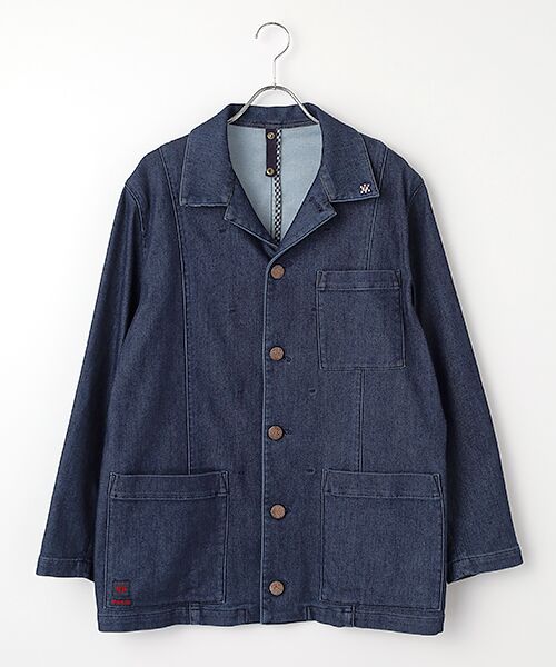 PAPAS / パパス Gジャン・デニムジャケット | 12.25ozモーションフリーストレッチ デニムブルゾン | 詳細13