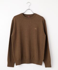 PAPAS / パパス ニット・セーター | スーパーエクストラファインウール天竺12G クルーネックセーター