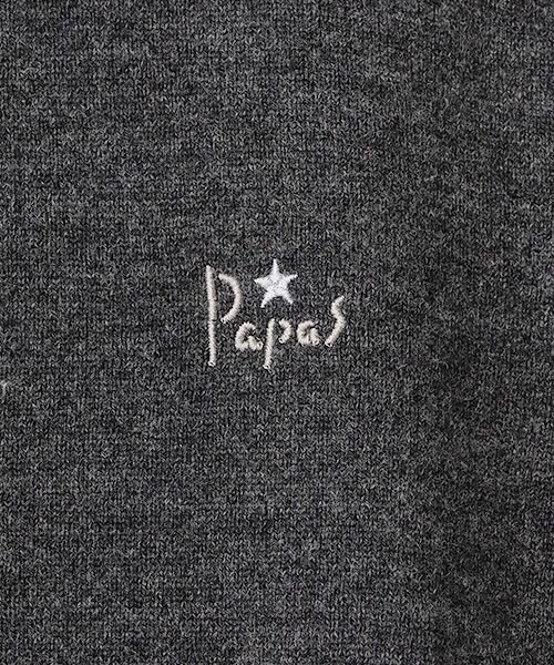 PAPAS / パパス ニット・セーター | スーパーエクストラファインウール天竺12G ハイネックセーター | 詳細6