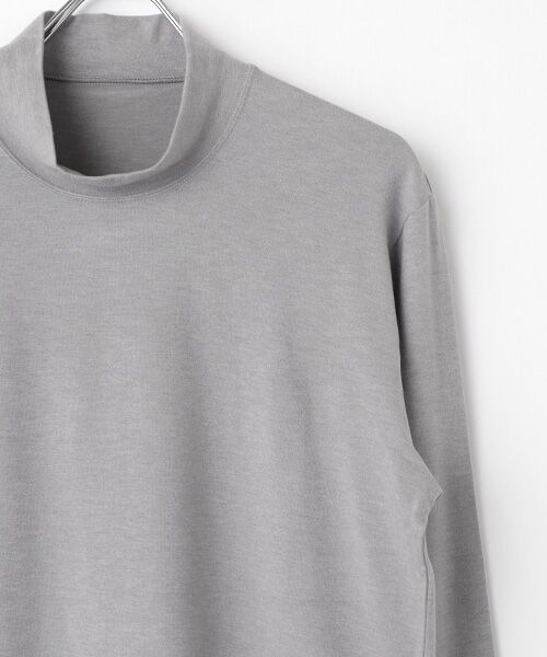 PAPAS / パパス カットソー | ソリストヒートベア天竺表起毛 ハイネックカットソー | 詳細2