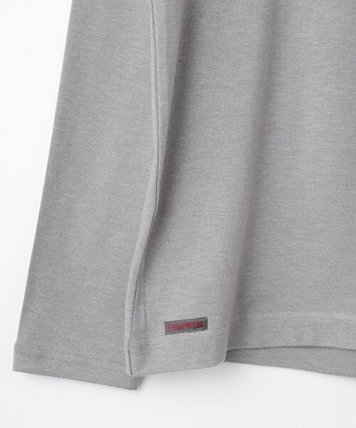 PAPAS / パパス カットソー | ソリストヒートベア天竺表起毛 ハイネックカットソー | 詳細3