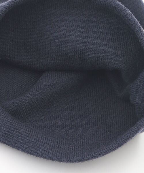 PAPAS / パパス ニットキャップ | ウールニットインターシャ7G ネコ柄 ニットキャップ | 詳細2