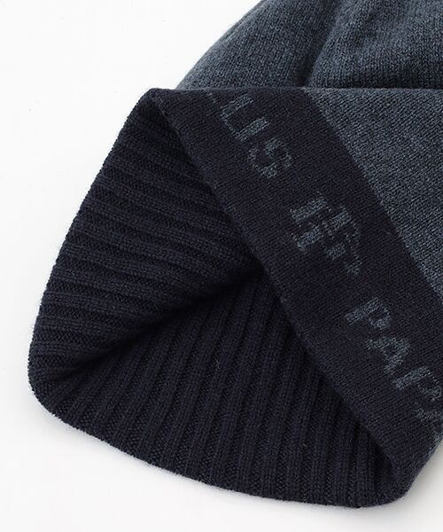 PAPAS / パパス ニットキャップ | カシミヤ12G PAPAS PLUSロゴ ニットキャップ | 詳細2