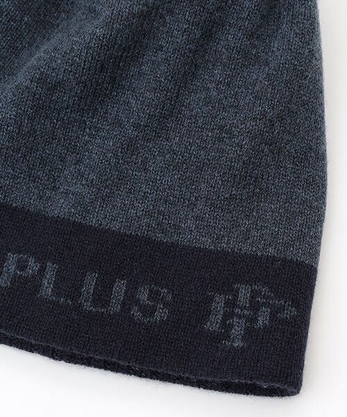 PAPAS / パパス ニットキャップ | カシミヤ12G PAPAS PLUSロゴ ニットキャップ | 詳細3