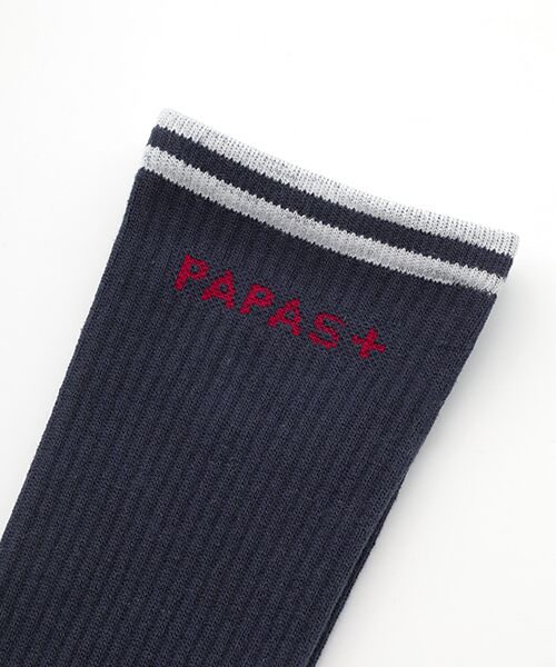 PAPAS / パパス ソックス | ロゴジャガード スポーツソックス | 詳細2