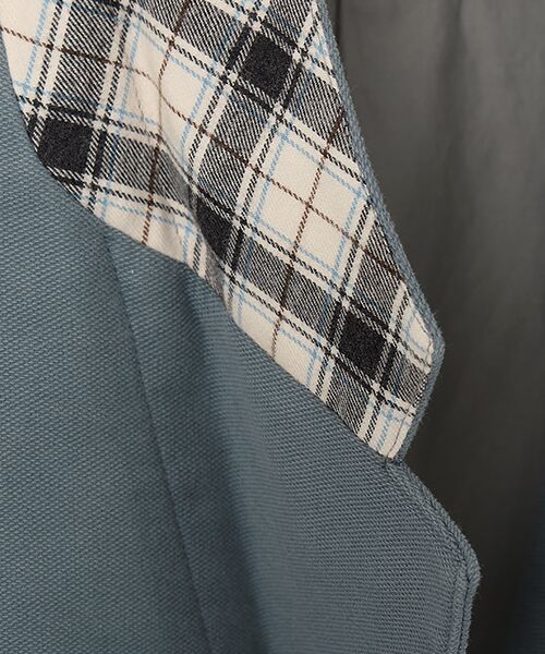 PAPAS / パパス テーラードジャケット | コットンストレッチリクラインドクロス ジャケット | 詳細4