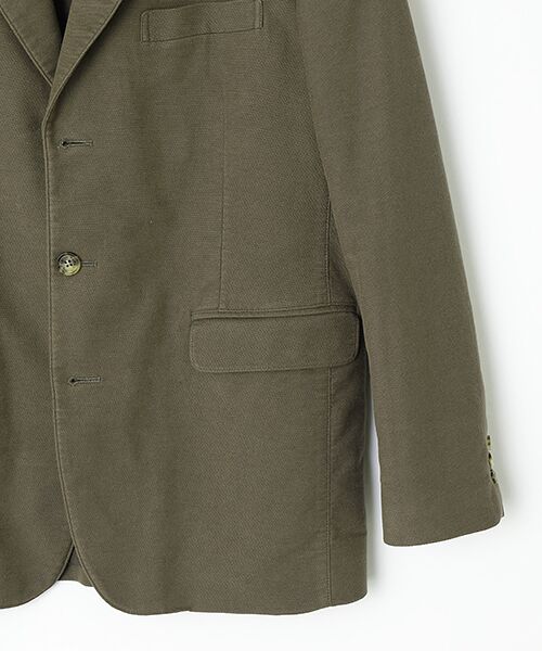 PAPAS / パパス テーラードジャケット | コットンストレッチリクラインドクロス ジャケット | 詳細9