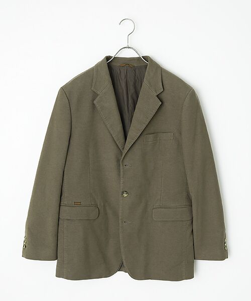 PAPAS / パパス テーラードジャケット | コットンストレッチリクラインドクロス ジャケット（シナモンブラウン）