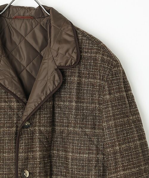PAPAS / パパス ブルゾン | <TALLIA DI DELFINO>ブークレーツイード キルティングブルゾン | 詳細2