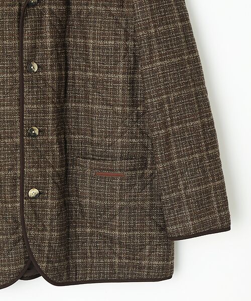 PAPAS / パパス ブルゾン | <TALLIA DI DELFINO>ブークレーツイード キルティングブルゾン | 詳細3