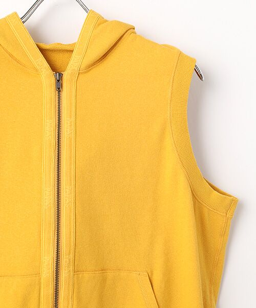 PAPAS / パパス ベスト | ストレッチ裏毛 フード付きベスト | 詳細2