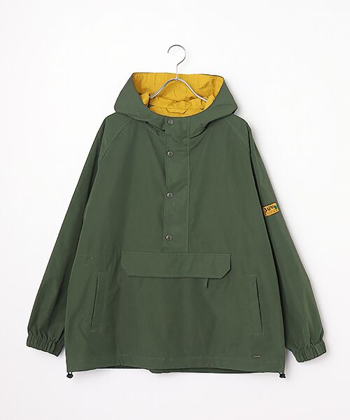 PAPAS / パパス ブルゾン | ポリエステル/ナイロン プルオーバーアノラック（カーキ）