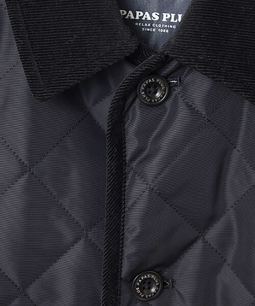 PAPAS / パパス ブルゾン | ナイロンオックス撥水・裏シレー キルティングブルゾン | 詳細9
