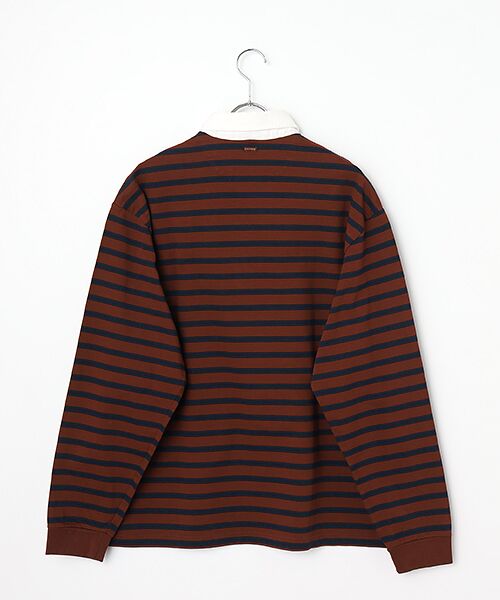 PAPAS / パパス ポロシャツ | バスク天竺ボーダー ラガーシャツ | 詳細1