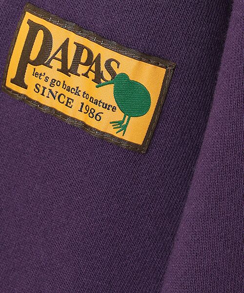 PAPAS / パパス パーカー | セントラル裏毛 ワッペンパーカー | 詳細5