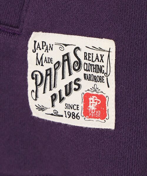 PAPAS / パパス パーカー | セントラル裏毛 ワッペンパーカー | 詳細6