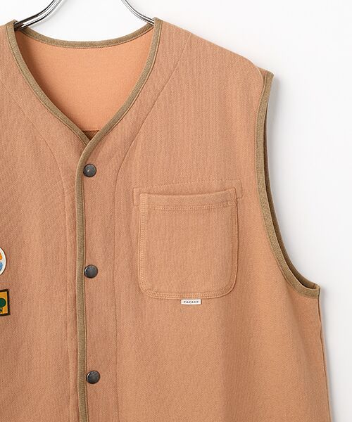 PAPAS / パパス ベスト | セントラル裏毛 スウェットベスト | 詳細2