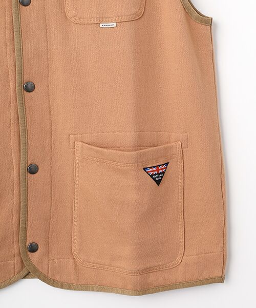 PAPAS / パパス ベスト | セントラル裏毛 スウェットベスト | 詳細3