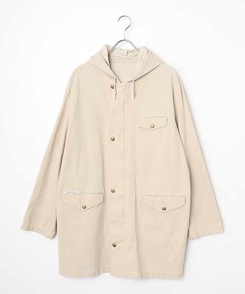 PAPAS / パパス その他アウター | モンサンミッシェルデニム ハーフコート（ピンクベージュ）