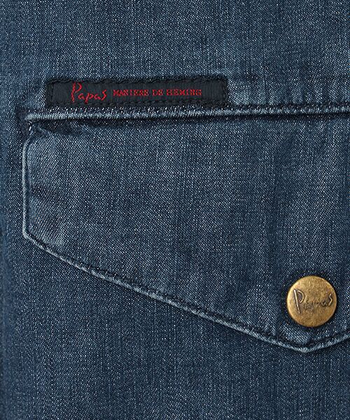 PAPAS / パパス その他アウター | モンサンミッシェルデニム ハーフコート | 詳細9
