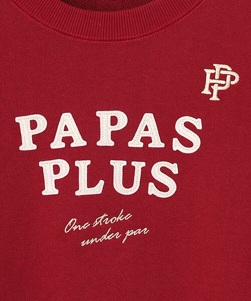 PAPAS / パパス スウェット | アスレジャー裏毛 半袖トレーナー | 詳細6