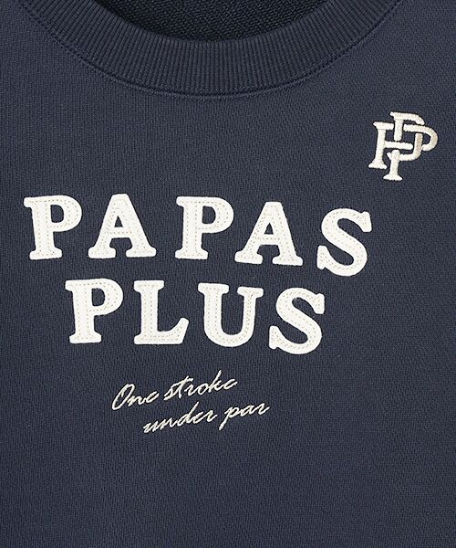 PAPAS / パパス スウェット | アスレジャー裏毛 半袖トレーナー | 詳細9