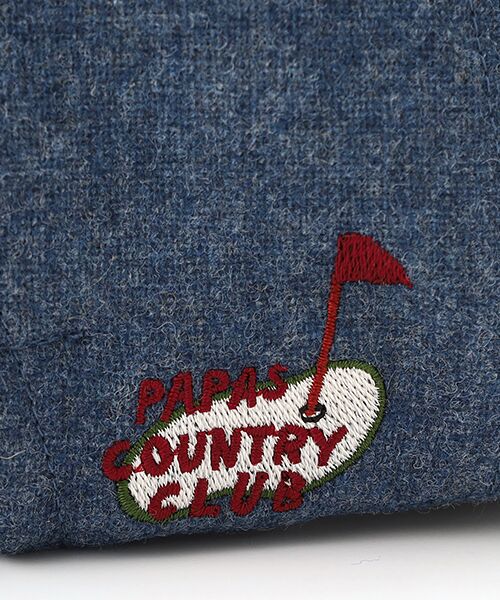 PAPAS / パパス キャップ | 平織りウール/ナイロン 刺繍 ベースボールキャップ | 詳細4