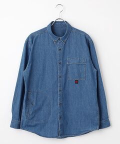 PAPAS / パパス シャツ・ブラウス | 7ozライトデニム オーバーサイズシャツ