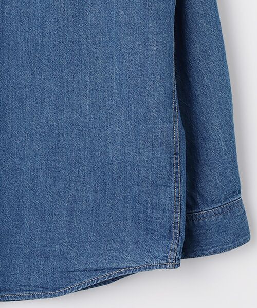 PAPAS / パパス シャツ・ブラウス | 7ozライトデニム オーバーサイズシャツ | 詳細3