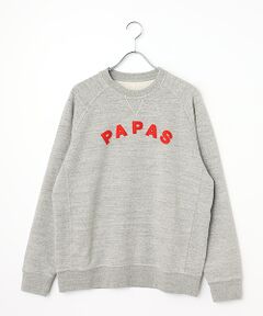 PAPAS / パパス スウェット | ラフィ吊り裏毛 クルーネックトレーナー