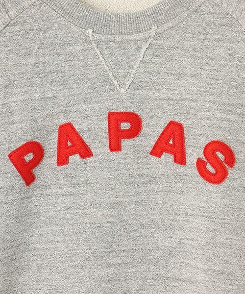 PAPAS / パパス スウェット | ラフィ吊り裏毛 クルーネックトレーナー | 詳細5