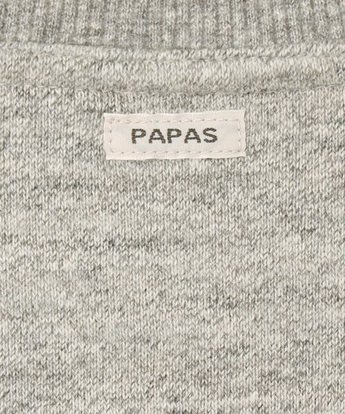 PAPAS / パパス スウェット | ラフィ吊り裏毛 クルーネックトレーナー | 詳細6
