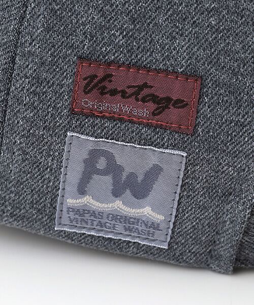 PAPAS / パパス キャップ | 11.5ozムラ糸ストレッチデニム ベースボールキャップ | 詳細5