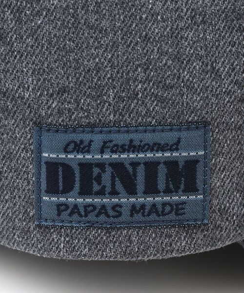 PAPAS / パパス キャップ | 11.5ozムラ糸ストレッチデニム ベースボールキャップ | 詳細6
