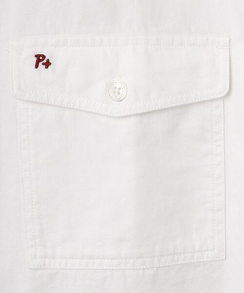 PAPAS / パパス シャツ・ブラウス | 6ozリングオールドデニム 刺繍シャツ | 詳細1