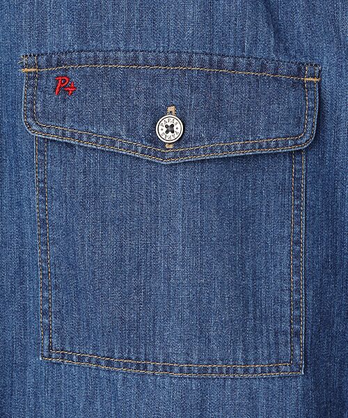 PAPAS / パパス シャツ・ブラウス | 6ozリングオールドデニム 刺繍シャツ | 詳細6