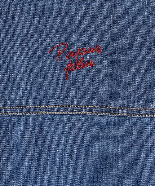 PAPAS / パパス シャツ・ブラウス | 6ozリングオールドデニム 刺繍シャツ | 詳細7