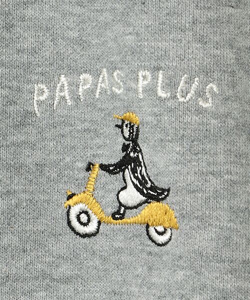 PAPAS / パパス カーディガン・ボレロ | フレンチテリーミニ裏毛 ペンギン刺繍 カットソーカーディガン | 詳細6