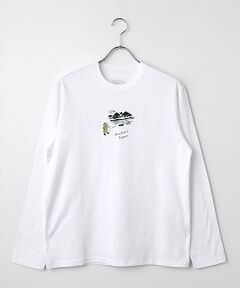 PAPAS / パパス Tシャツ | 40/2CLASSIC天竺 キャンプドッグ 長袖Tシャツ