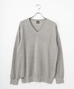 PAPAS / パパス ニット・セーター | ユーロリネン天竺10G Vネックセーター