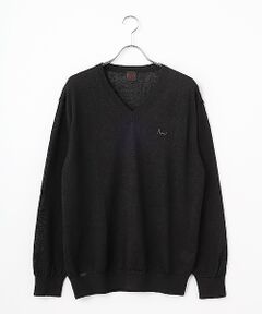 PAPAS / パパス ニット・セーター | ユーロリネン天竺10G Vネックセーター