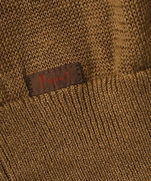 PAPAS / パパス ニット・セーター | ユーロリネン天竺10G Vネックセーター | 詳細4