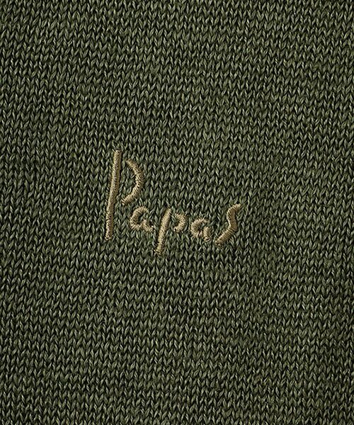 PAPAS / パパス ニット・セーター | ユーロリネン天竺10G Vネックセーター | 詳細5