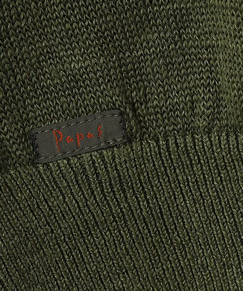 PAPAS / パパス ニット・セーター | ユーロリネン天竺10G Vネックセーター | 詳細6