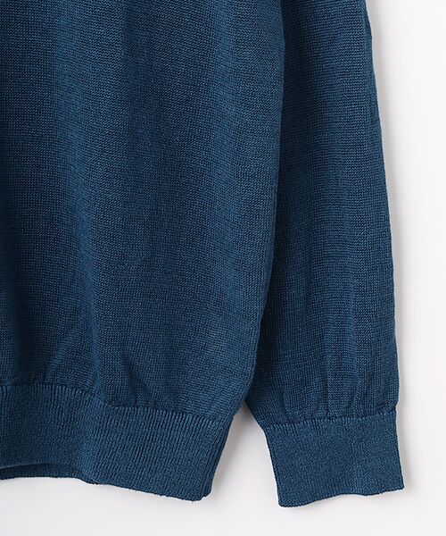 PAPAS / パパス ニット・セーター | ユーロリネン天竺10G Vネックセーター | 詳細11