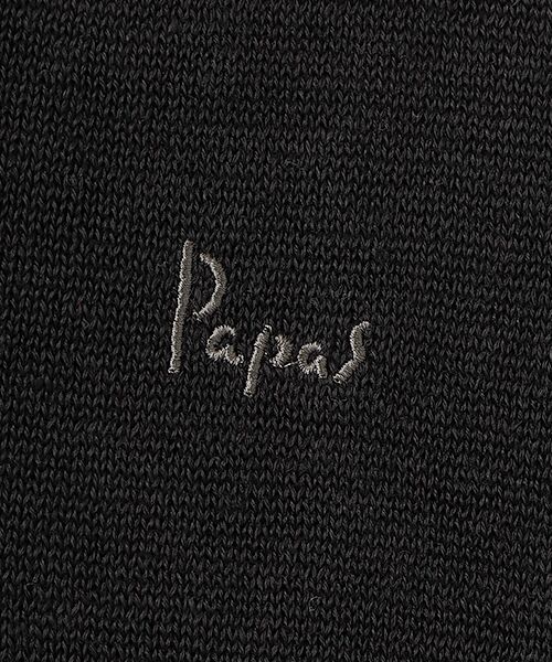 PAPAS / パパス ニット・セーター | ユーロリネン天竺10G Vネックセーター | 詳細14