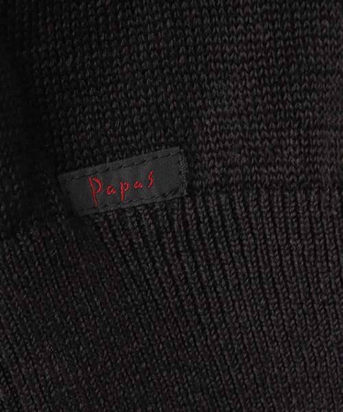 PAPAS / パパス ニット・セーター | ユーロリネン天竺10G Vネックセーター | 詳細15