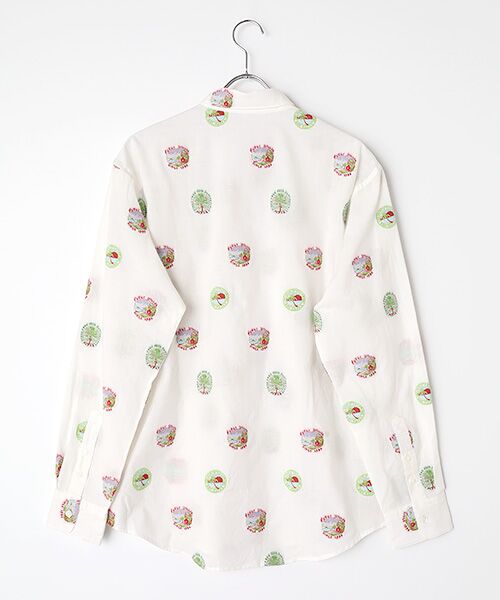 PAPAS / パパス シャツ・ブラウス | Papas40周年記念 コットン/リネン カットジャガードシャツ | 詳細1