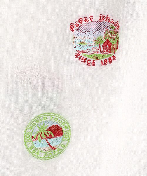 PAPAS / パパス シャツ・ブラウス | Papas40周年記念 コットン/リネン カットジャガードシャツ | 詳細5