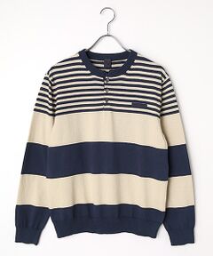 PAPAS / パパス ニット・セーター | モンサンミッシェル天竺12G ヘンリーネックセーター